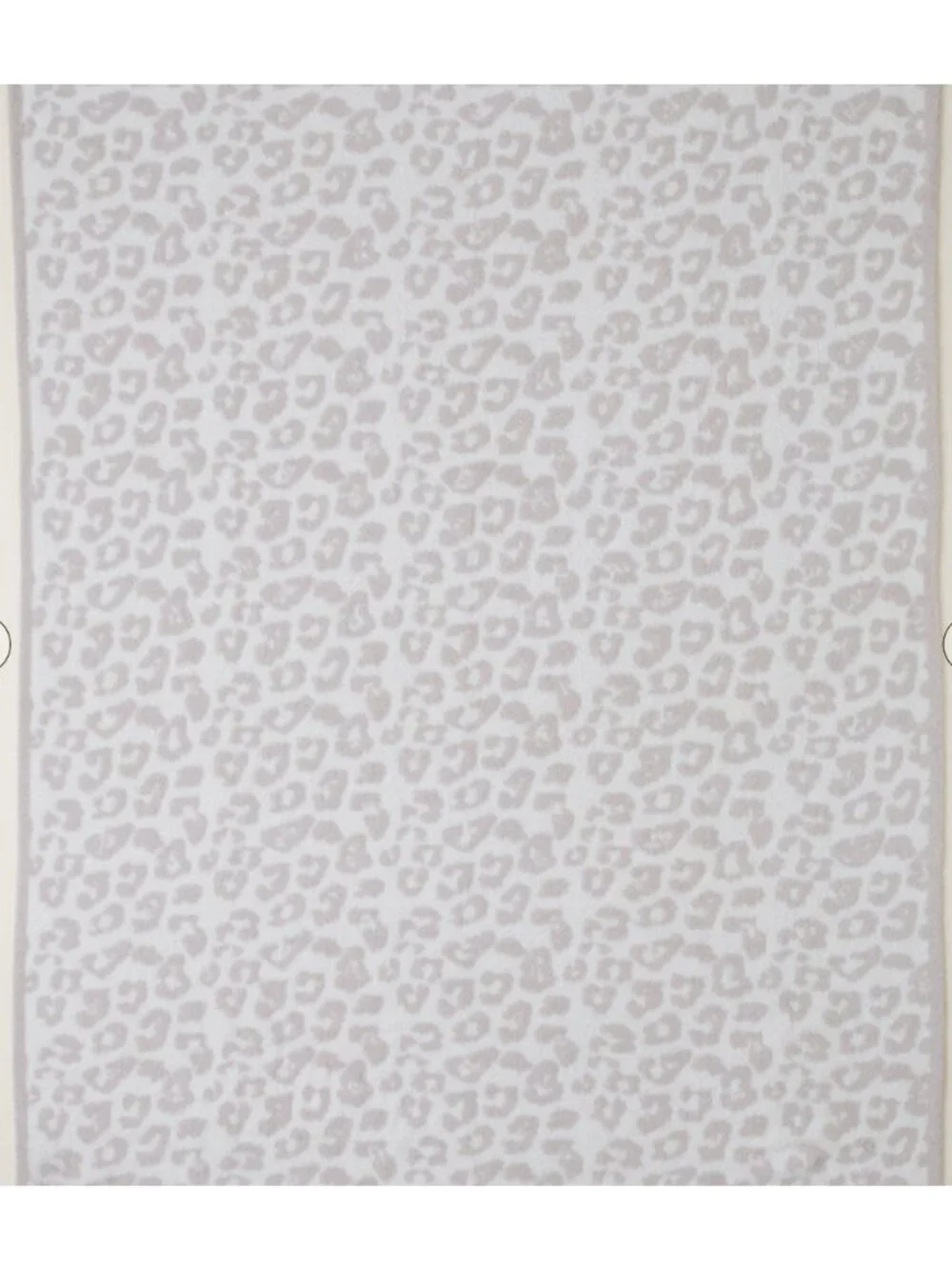 New Barefoot Dreams CozyChic Barefoot in the Wild Throw Cream Stone 54x72